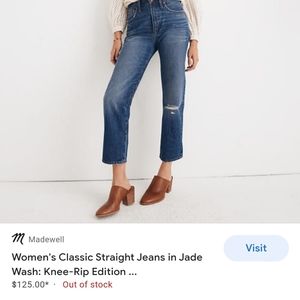 Madewell Classic Straight Jeans